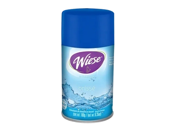 Air freshener spray can with blue cap