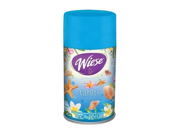 Blue and floral air freshener bottle