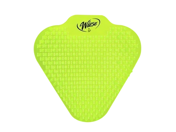 Green textured cleaning pad on black background