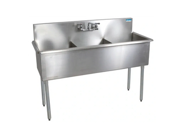 Stainless steel commercial kitchen sink