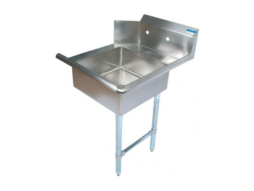 Stainless steel commercial kitchen sink