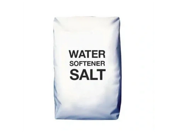 Bag of water softener salt