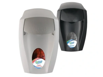 Soap dispensers, gray and black