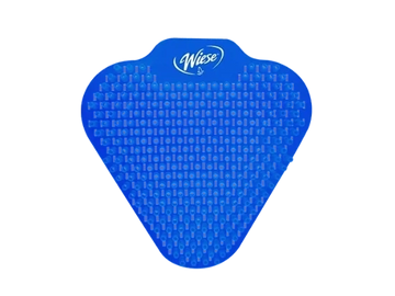Textured blue urinal mat