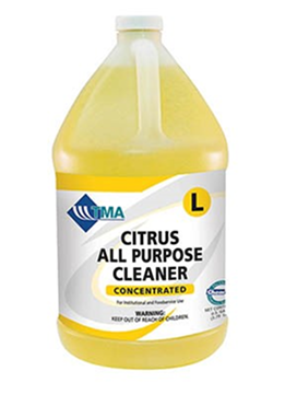 Large bottle of citrus all-purpose cleaner concentrate.