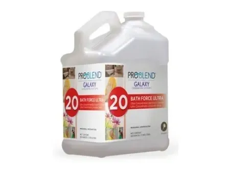 Cleaning product container with label