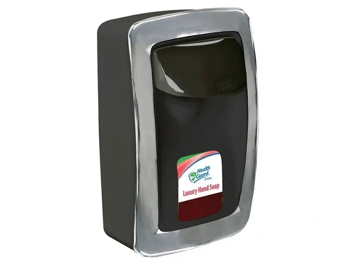 Soap dispenser with luxury hand soap label